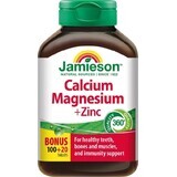 JAMIESON CALCIUM, MAGNESIUM WITH ZINC 1×120 tbl, Calcium + Magnesium + Zink