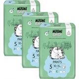 Muumi Baby Pants 5 Maxi+ 10-15 kg, monthly pack of eco diaper pants 1×114pcs, eco diaper pants