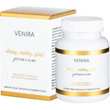 VENIRA PREMIUM capsule pentru păr, unghii și piele, tratament de 40 de zile 1×80 cps, supliment nutritiv