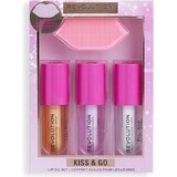 Revolution, Kiss & Go Glaze Lippenpflege-Geschenkset 1×1 Set, Geschenkset