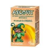Ascovit mit Vitamin C Pfirsichgeschmack, 20 Tabletten, Omega Pharm
