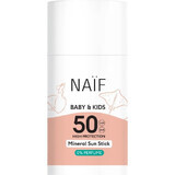 NAÏF Protector solar SPF 50 para niños y bebés. 1×36 g , protector solar en barra