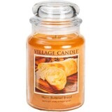 Village Candle Bougie parfumée en verre - Pain chaud beurré, grand 1×1 pc