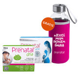 Set Prenatal Uno, 30 capsule + 30 capsule + Prenatal DHA, 30 capsule + sticlă gratuită