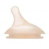 Suavinex Zero Zero, bottle nipple, silicone, anti-colic, slow flow, size S, from birth, 2 pieces