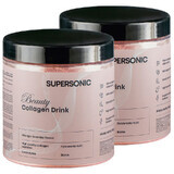 Set di bevande al collagene Supersonic Beauty, gusto mango, 2 x 185 g