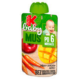 Kubuś Baby Mousse in a tube, apple, carrot, mango, after 6 months, 100 g