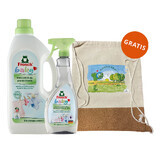 Frosch Baby Set, Wäschekonzentrat 1500 ml + Fleckenspray 500 ml + gratis Rucksack