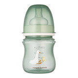 Canpol Babies EasyStart, anti-colic, wide-mouth bottle, Goose, from birth, 120 ml