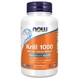 Now Foods Krill Oil, ulei de krill 1000 mg, 60 capsule