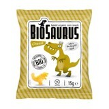 BioSaurus, Bio frittierte Maischips, Käsegeschmack, 15 g