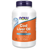 Now Foods Cod Liver Oil, Lebertran, 250 Weichkapseln