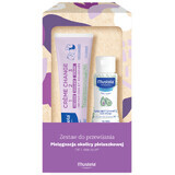 Mustela Wickelset, Reinigungswasser, ohne Spülung, 100 ml + 1-2-3 Creme, ab Geburt, 100 ml