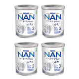 Nestle NAN Optipro Plus 3 HM-O, lapte modificat pentru copii peste 1 an, 4 x 800 g