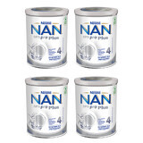 Nestle NAN Optipro Plus 4, lapte modificat pentru copii peste 2 ani, 4 x 800 g