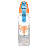 Canpol Babies, Slimline-Flasche, Niedliche Tiere, orange, ab 12 Monaten, 250 ml