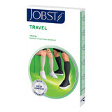 Jobst Travel, Knie-Kompressionsstrümpfe, 15-20 mmHg, geschlossene Meter, Größe 3, schwarz