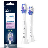 Ersatzbürstenköpfe für Philips Sonicare S2 Sensitive Schallzahnbürste, 2 Stück, HX6052/10, Philips