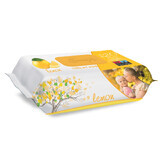 Lemon wet napkins, 120 pieces, Sleepy