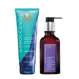 Blondes Shampoo + Lila Pflegeöl, 250 ml + 100 ml, Moroccanoil