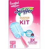 Kit d'aspirateur Swiffer : 1 manche + 3 pièces de rechange