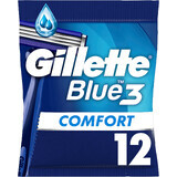 Gillette Blue3 Comfort Maquinillas de afeitar para hombres 12 unidades