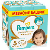 Pañales Desechables Pampers Premium Care Talla. 5 (11-16 kg) - paquete mensual 148 unidades