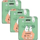 Muumi Baby 4 Maxi 7-14 kg, pachet lunar de scutece ecologice, 138 buc