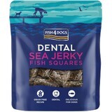 Fish4Dogs Golosinas dentales para perros pescado de mar - cuadraditos 115 g