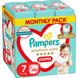 Pampers Premium Care Pañales Talla. 7, 80 unid.