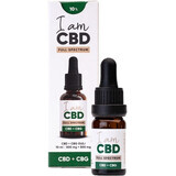 Je suis CBD Spectrum CBD CBD 5% + CBG 5% huile de chanvre originale 10 ml