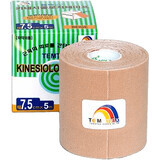 Temtex Kinesio tape Classic, cinta beige 7,5cm x 5m