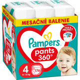 Pañales Pampers S4 (9 - 15 kg), 176 pzs