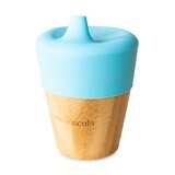 Bamboo mug with beak, blue, 190ml, Eco Rascals