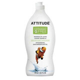 Detergent lichid pentru vase cu mar verde si busuioc, 700 ml, Attitude