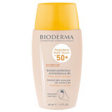 Vloeibare crème voor de gecombineerde en vette huid SPF 50+ Zeer Donker Photoderm Nude Touch, 40 ml, Bioderma