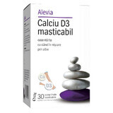 Calcium D3 kaubar, 30 Tabletten, Alevia