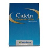 Calciu+Magneziu+Zinc, 20 comprimate, Amniocen