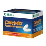 Calcivid - Formulă citrat, 30 comprimate, Beres Pharmaceuticals Co