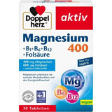 Doppelherz Aktiv Magnesium 400 + B1 + B6 + B12 + Folsäure Tabletten, Queisser Pharma