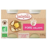 Bio-Williams-Birnenpüree, +4 Monate, 2x 130g, BabyBio