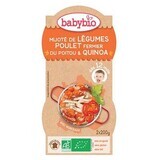 Bio-Menü Püree aus Gemüse, Quinoa und Huhn, +12Monate, 2X200g, BabyBio