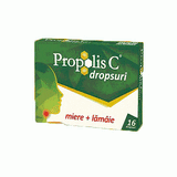 Propolis C miere și lămâie, 16 drj, Fiterman