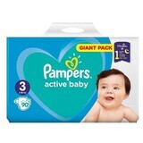 Windeln Active Baby Nr. 3, 6- 10 kg, 90 Stück, Pampers