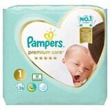 Premium Care Neugeborenenwindel Nr. 1, 2-5 kg, 26 Stück, Pampers