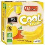 Bio-Apfel-Bananen-Acerola-Saft, 4x90 g, Vitabio