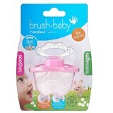 Frontease Zahnbürste Schnuller, +3 Monate, rosa, Brush Baby