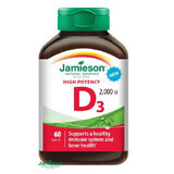 Vitamin D3 50 mcg 2000IU, 60 Tabletten, Jamieson