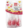 Lollypops strawberry and vanilla flavored Eco lollipops, 8 pieces, Baule Volante