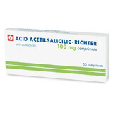 Acid Acetilsalicilic 100 mg, 30 comprimate, Gedeon Richter Romania